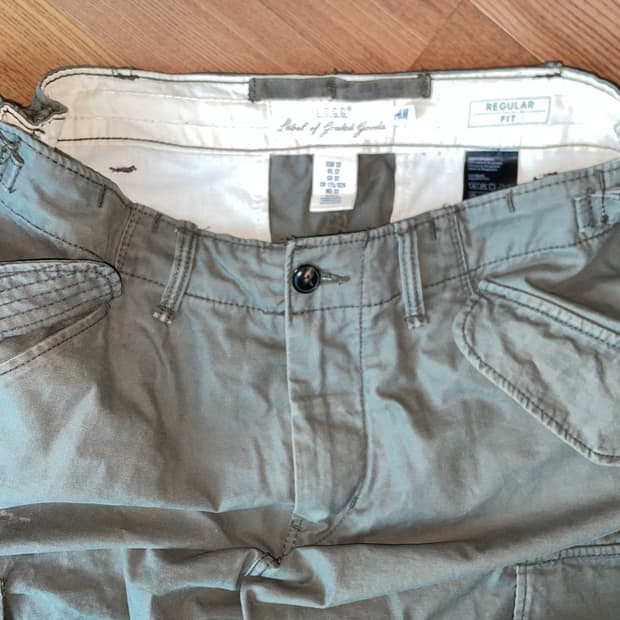 H&M vintage regular fit cargo pt