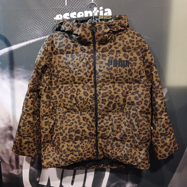 푸마 레오파드 패딩 점퍼