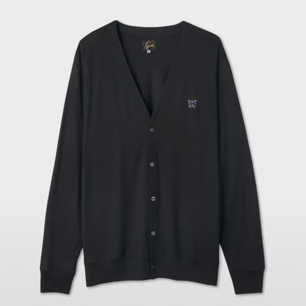 니들스 브이넥 가디건 블랙 L