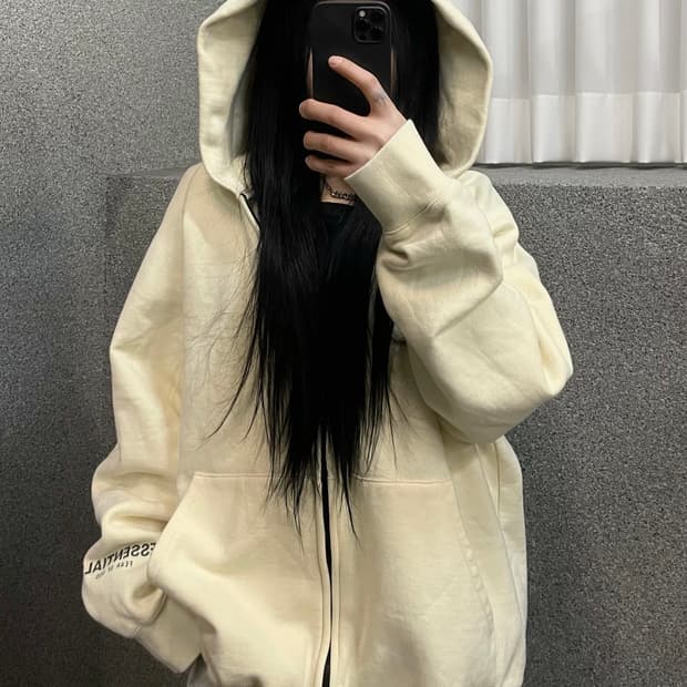 Fear of God Essentials Logo HoodedZip-Up