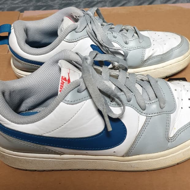 나이키 코트 버로우 로우2  스모크그레이 마리나블루 스니커즈 (240)