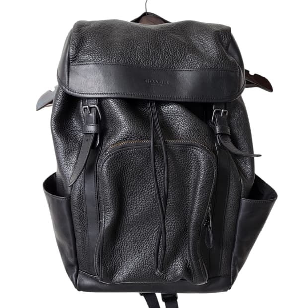 코치 가죽 남성백팩