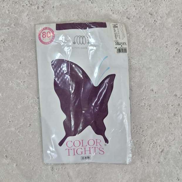 일본산 80데니어 퍼플 팬티스타킹