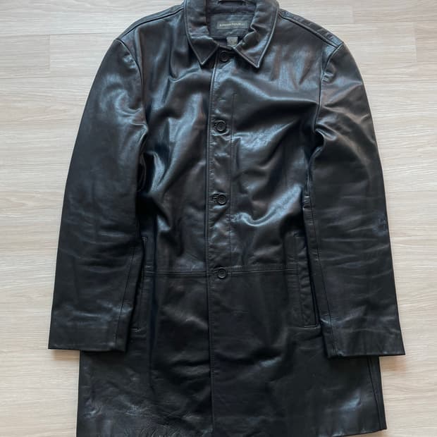 빈티지 바나나리퍼블릭 레더 카코트