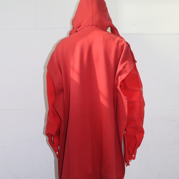 미하라 야스히로 18AW 후드 도킹 셔츠 자켓