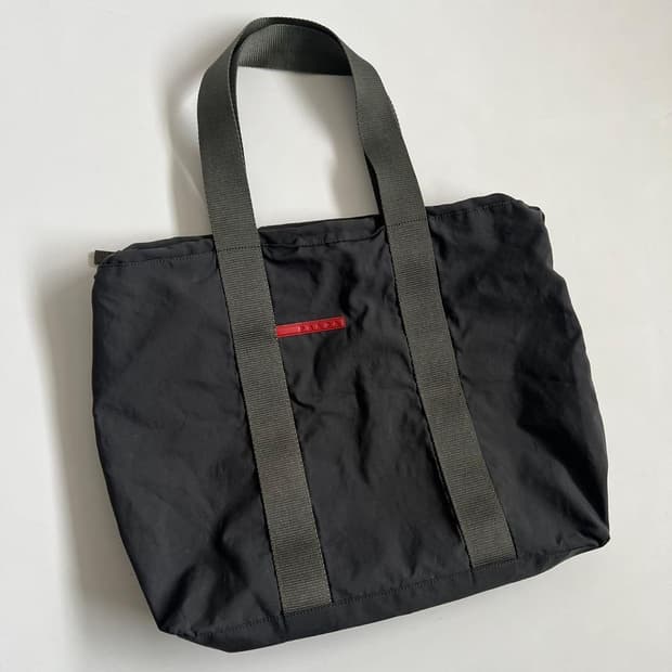 프라다 스포츠 아카이브 나일론 토트백 00s y2k