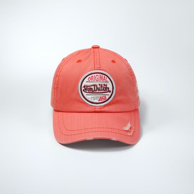 본더치 핑크 Y2K 빈티지 볼캡 모자