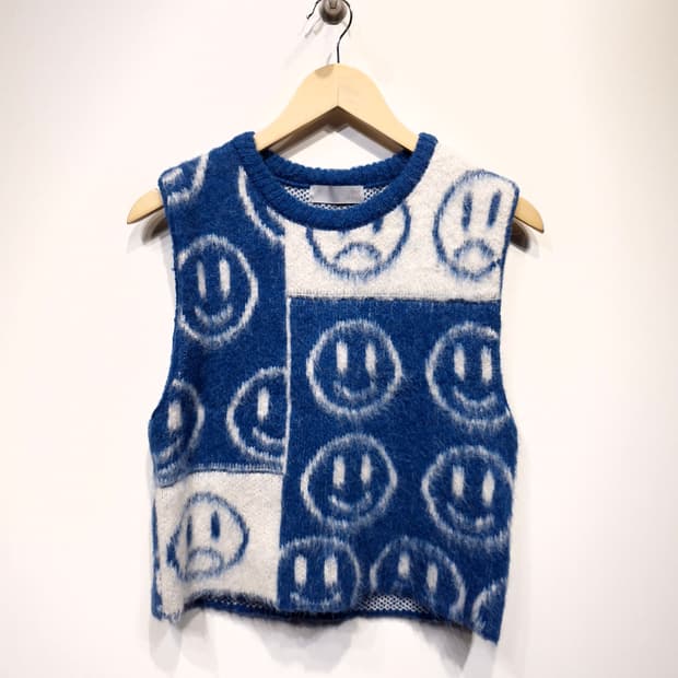 더일마 울알파카 혼방 니트 베스트