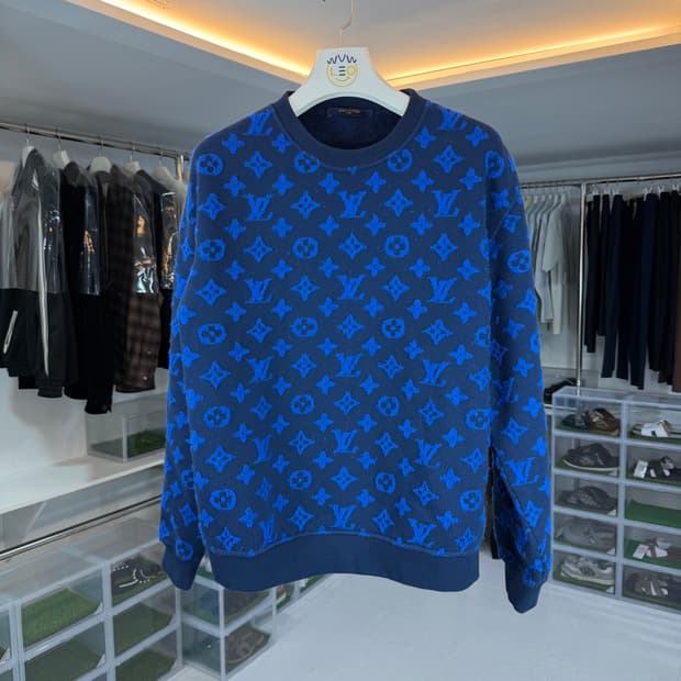 [정품] 루이비통 풀 모노그램 니트 맨투맨 M