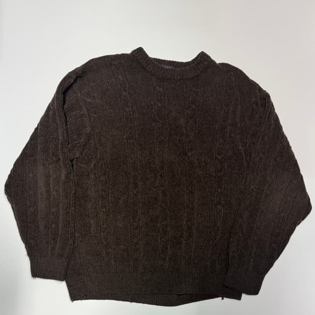 아웃도어 일본빈티지 빈티지 브라운 니트 L