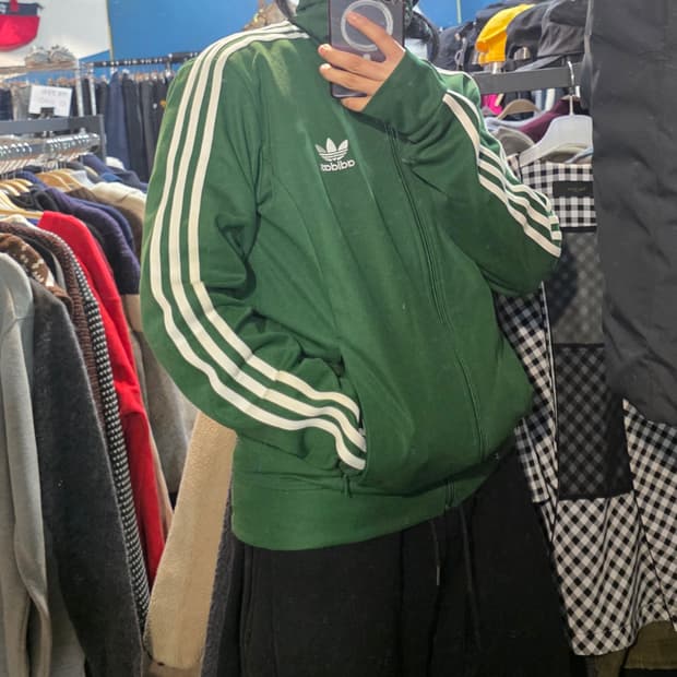 아디다스 유로파 초록 그린 져지 트랙탑 집업 자켓 105