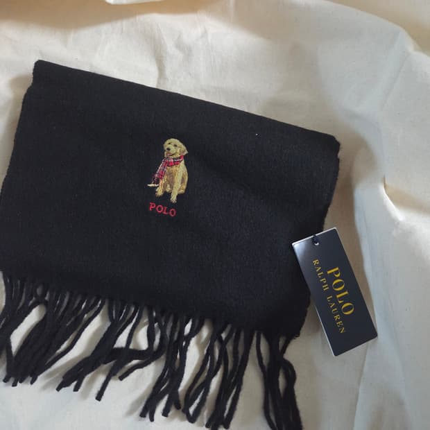 [새상품] 폴로 랄프로렌 니트 울 강아지 머플러