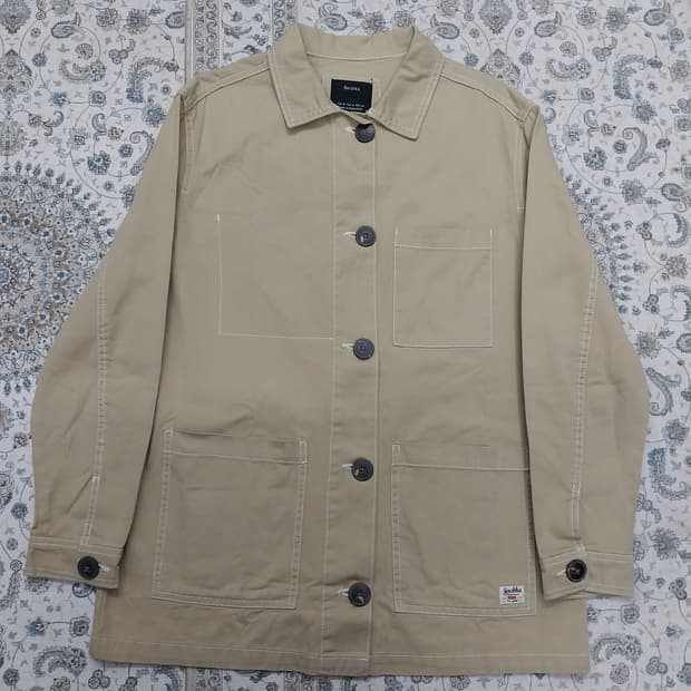 Bershka 베이지 면 자켓 M