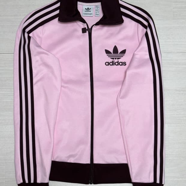 아디다스 베켄바우어 핑크 브라운 져지