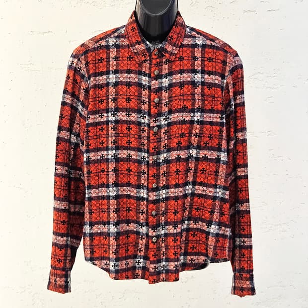 [M] 크롬하츠 루즈앤리스 셔츠 자켓 레드 B1213C175