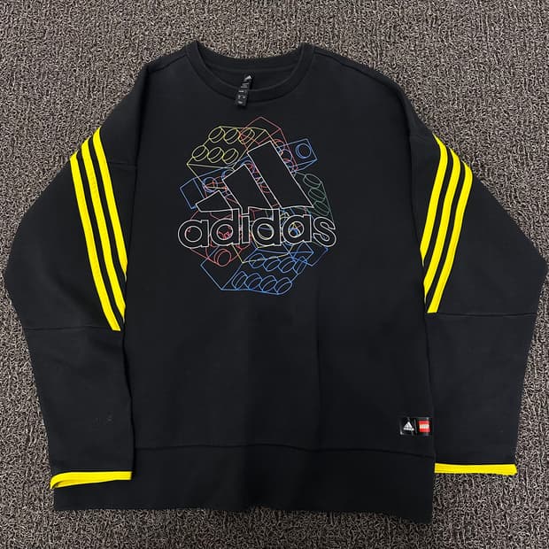 아디다스 x 레고 맨투맨 블랙