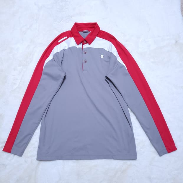 와이드앵글 골프 남성 긴팔 100 04012