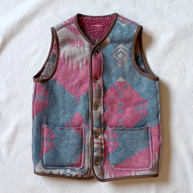 (1 S) KAPITAL 네이티브 나바호 리버서블 플리스 베스트