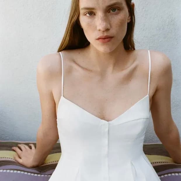 ZARA 자라 포플린 크롭트 탑, 자라 플레어 탑, 자라 플레어 나시