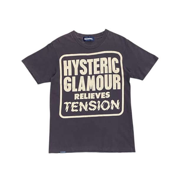 Hysteric Glamour 빅 레터링 반팔 티셔츠