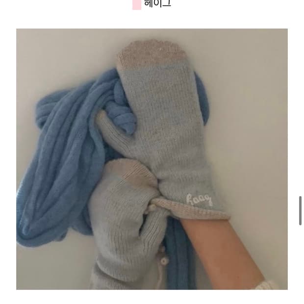 haag stripe gloves 새상품