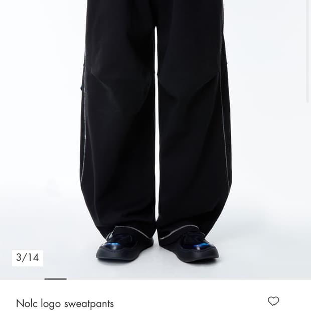아더에러 Nolc logo 스웻팬츠 사이즈 L