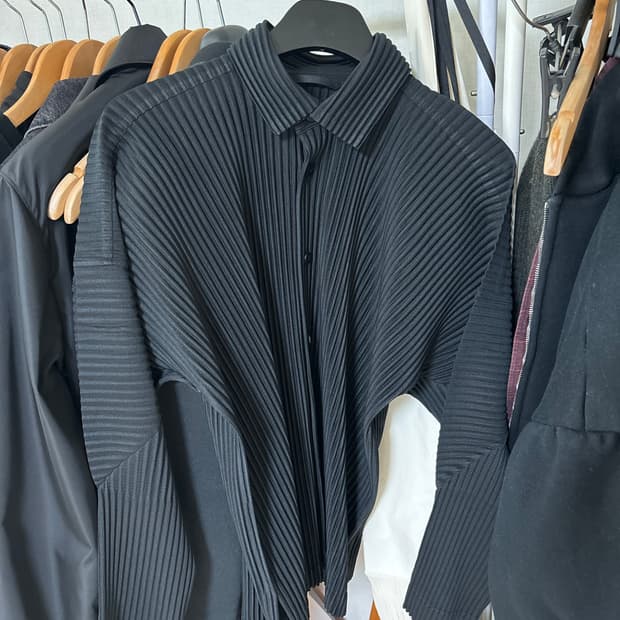 [2] 이세이 미야케 옴므 플리스 블랙 셔츠 가디건
