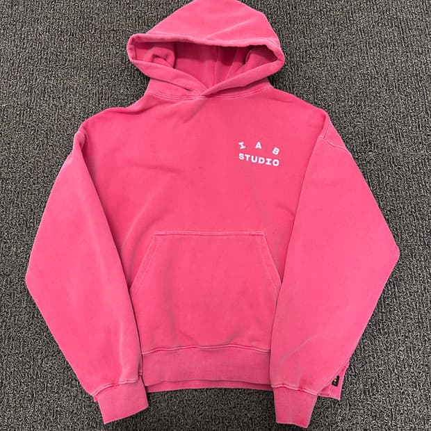 IAB STUDIO 아이앱 스튜디오 피그먼트 후드티셔츠 L