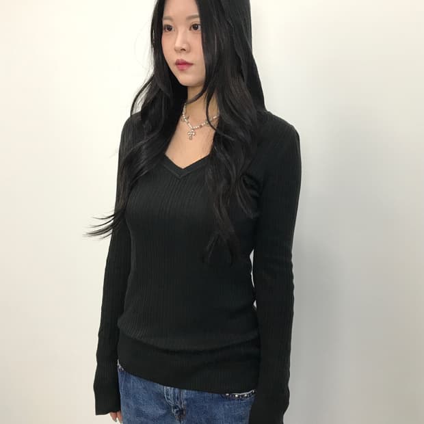 Jpn Black Slim Fit Hoodie Sweater