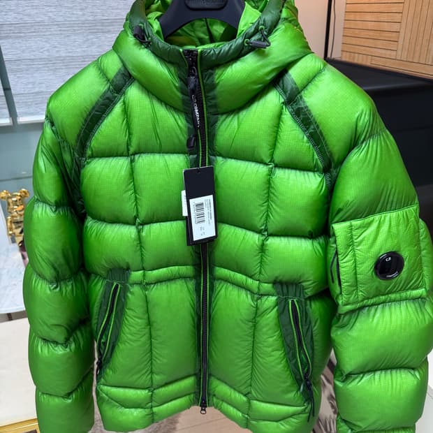 CP컴퍼니 DD쉘 다운자켓 클래식 그린 50(L)