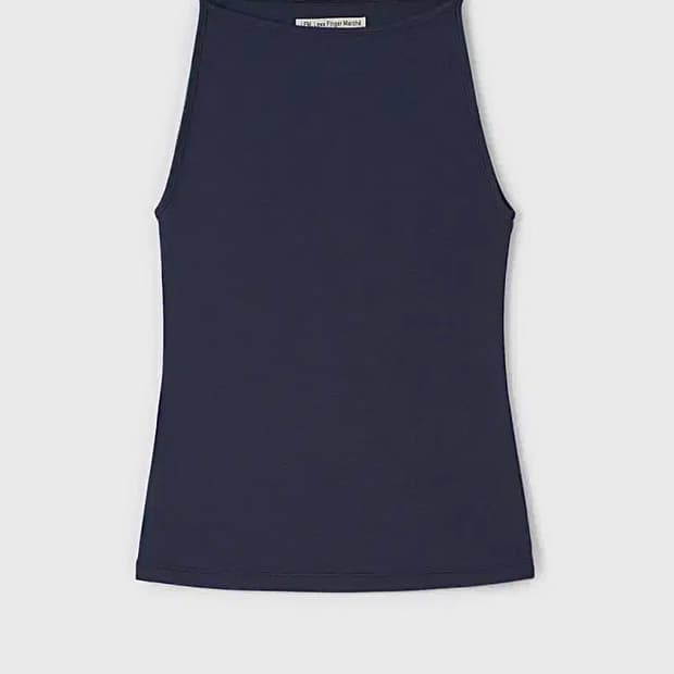 lfm boat neck sleeveless navy 나시