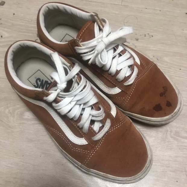 반스 x 스카치가드 된장색 올드스쿨 245 사이즈