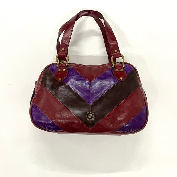 안나수이 할리퀸 레더 볼링백