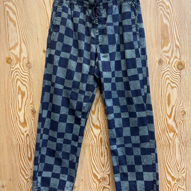 반스 체커보드 레인지 엘라스틱 팬츠
