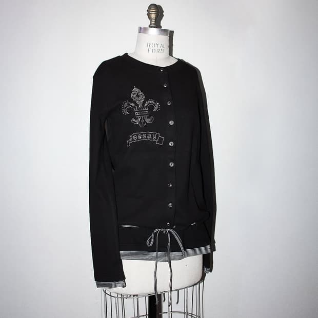 에세이 가디건 블랙