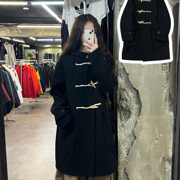 비바스튜디오 떡볶이코트 블랙 M #csz2024