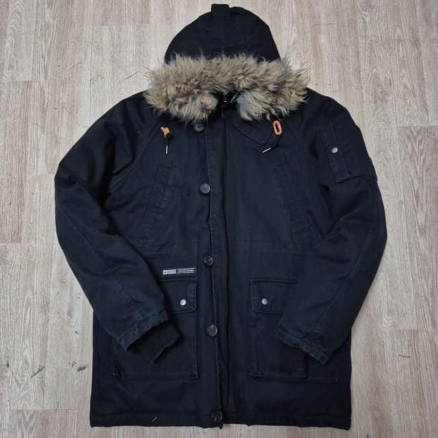 앱놀머씽 시티스테이트 덕다운 양털 퍼후드 파카 패딩 점퍼 XL(105)