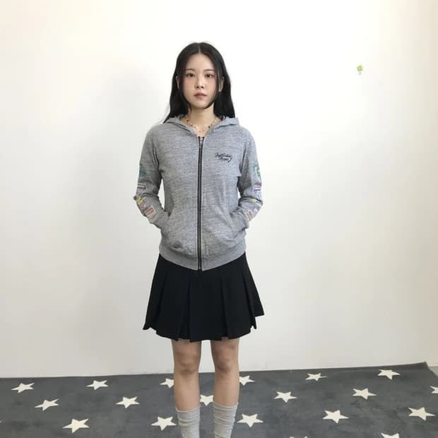 Rad Custom Sleeve Print Zip Hoodie