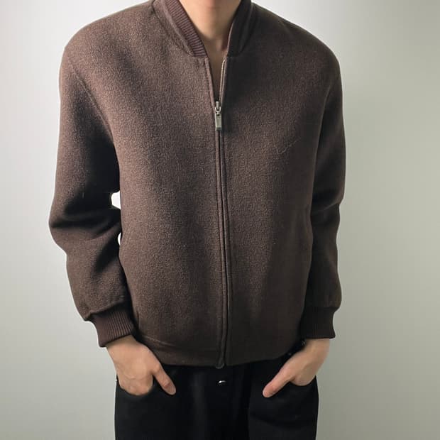 제일모직 갤럭시 브라운 울 봄버 자켓 95