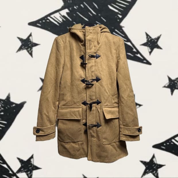 모리걸 빈티지 브라운 떡볶이 코트