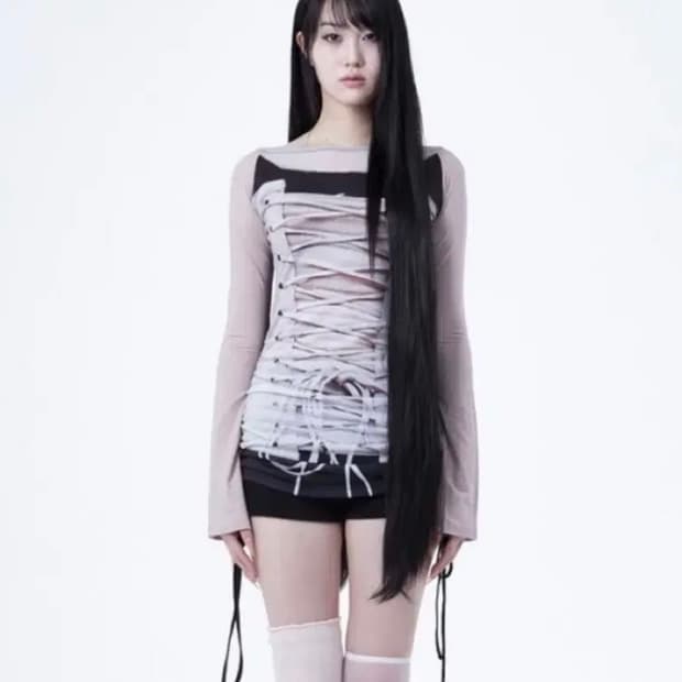 elfelfelf ballet corset lone sleeve 슬리브