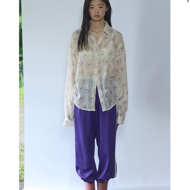 호쿠스포쿠스 Rose Veil Shirt_Natural