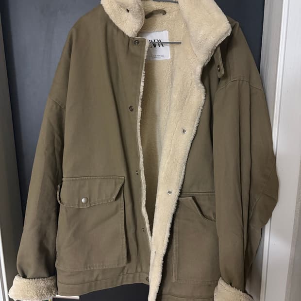 자라 양털 자켓