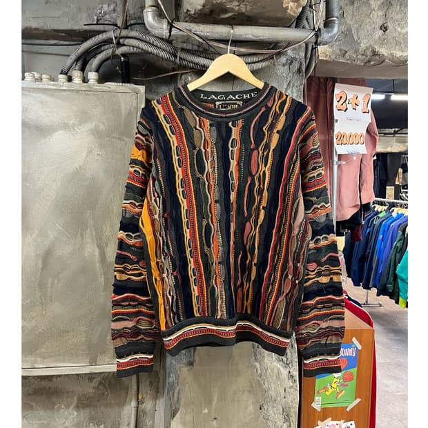 빈티지 케이블 니트 L #csz3079