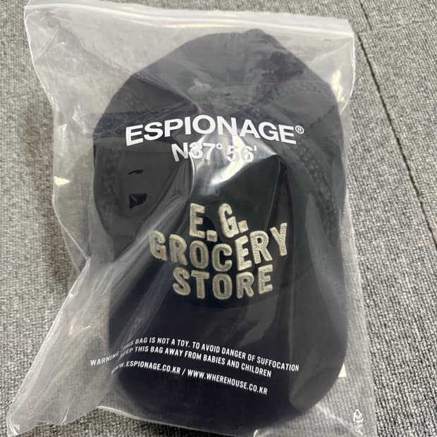 새상품) 에스피오나지 빈티지 볼캡 블랙