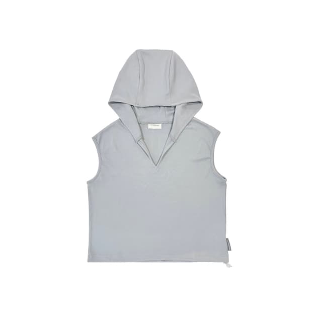 지초이 24-004 hooded sleeveless (whisper)