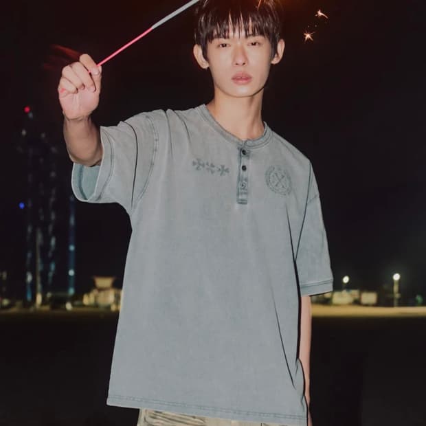 엑스톤즈 헨리넥 반팔 티셔츠