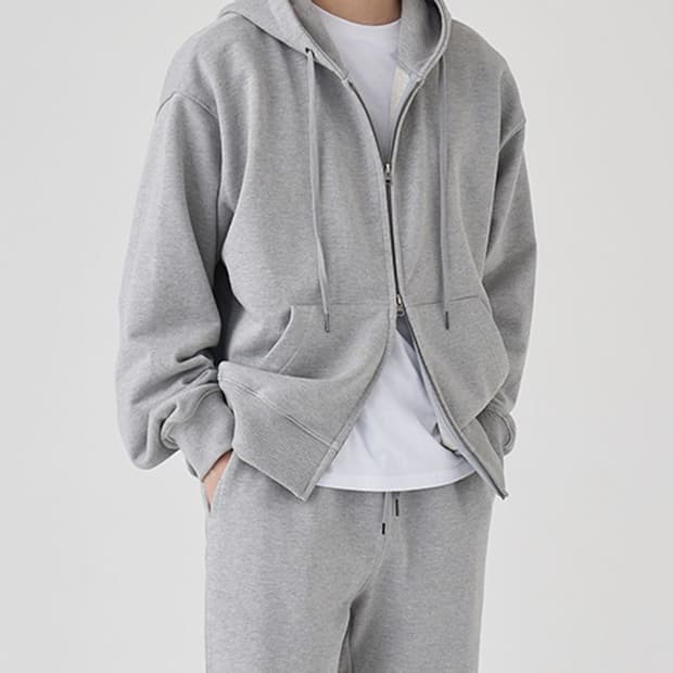 토피 스웻 후드집업