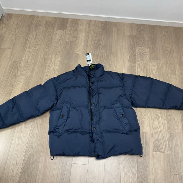 (새상품)25FW 크링클랩스 패딩 네이비 블루 XXL