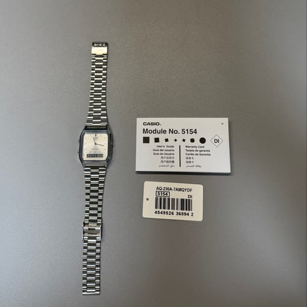 카시오 AQ-230A-7AMQY 메탈손목시계